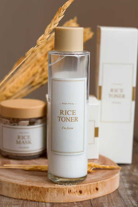 I’m From Rice Toner – soft milky texture showing nourishing and hydrating formula