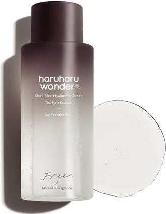 Haruharu Wonder Black Rice Hyaluronic Toner Unscented Korean hydrating toner for sensitive skin