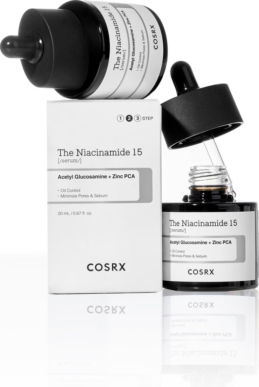 COSRX The Niacinamide 15 Serum bottle – Korean treatment for acne and oil control