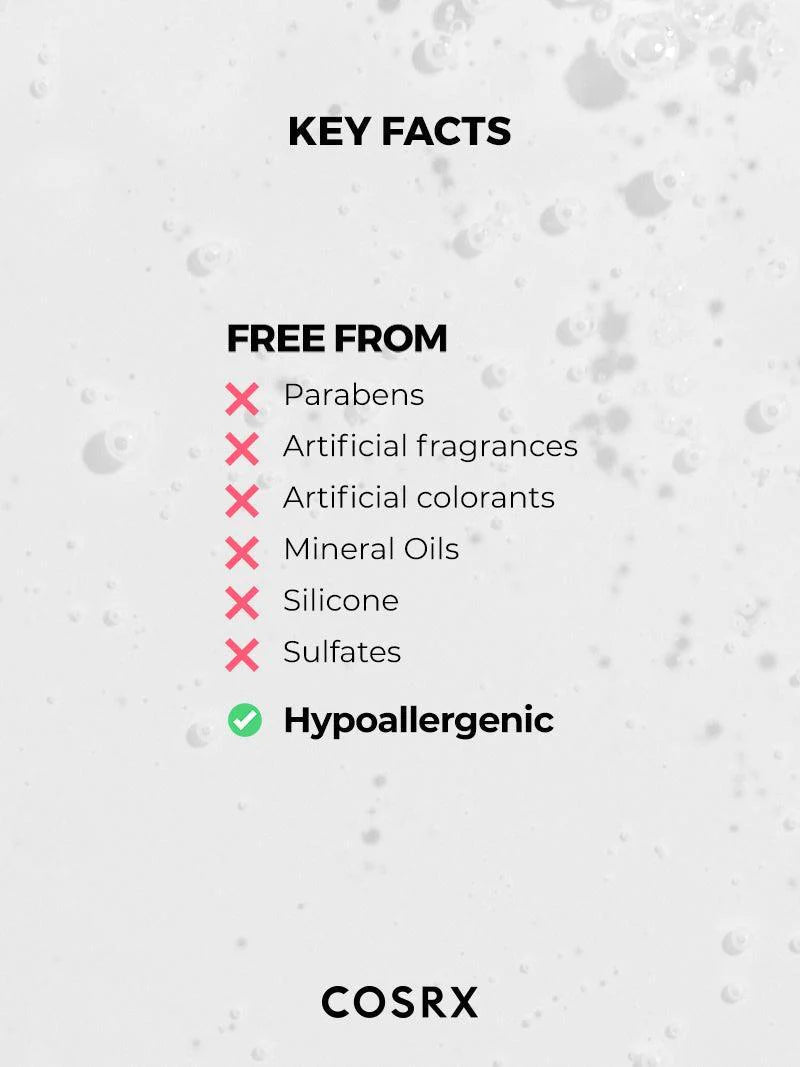 COSRX Low pH Good Morning Gel Cleanser – hypoallergenic cleanser suitable for all skin types