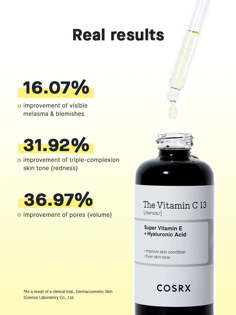 COSRX Vitamin C 13 Serum – skincare benefits infographic