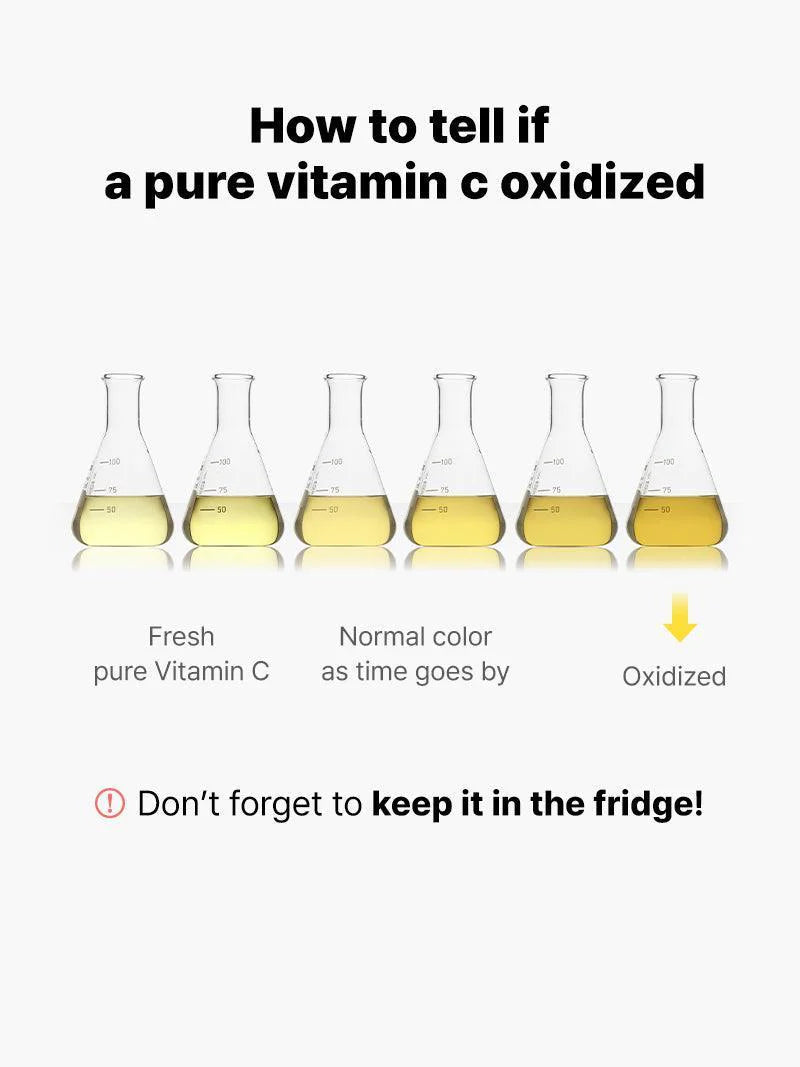 COSRX Vitamin C 13 Serum – oxidation process if not stored in refrigerator